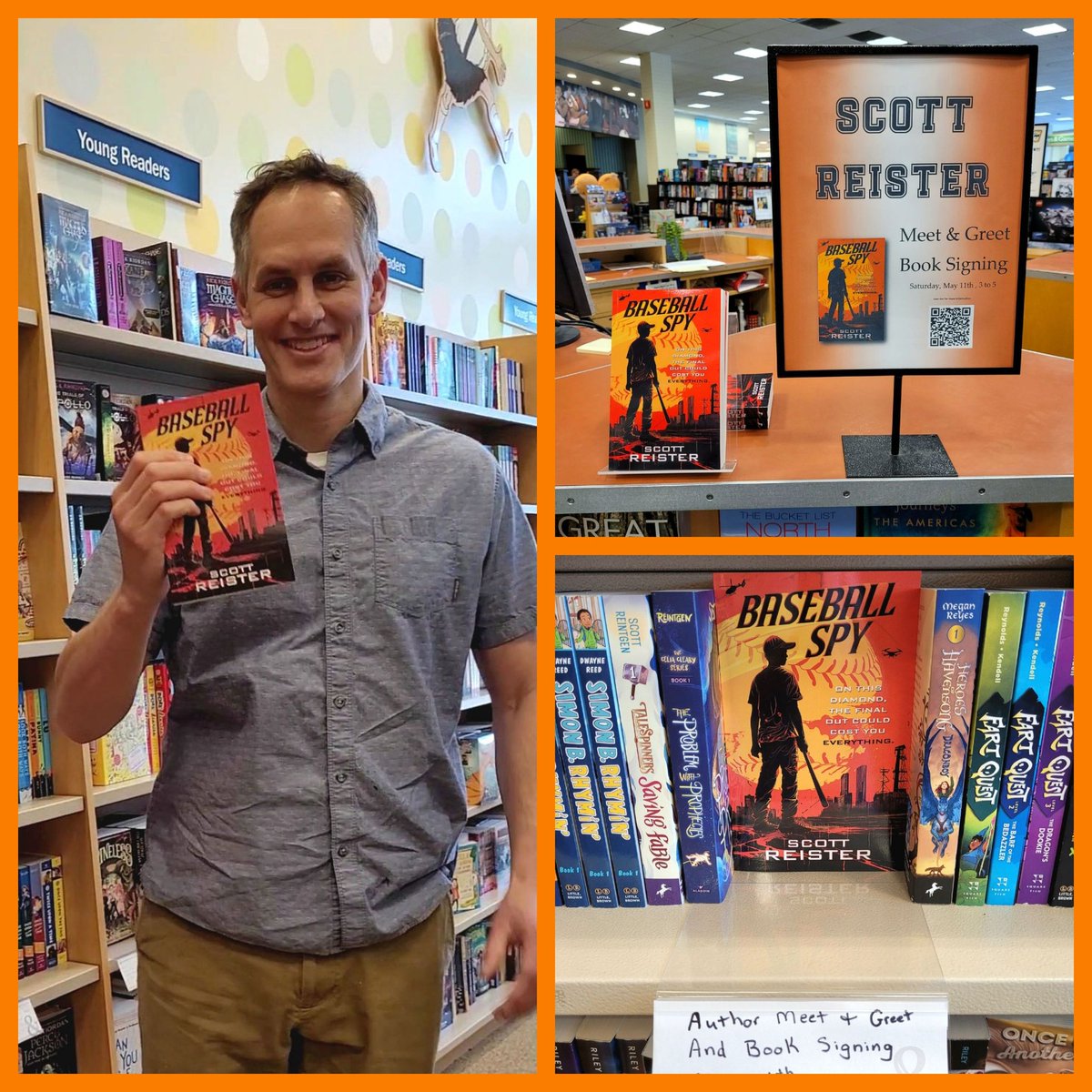 Congrats to Scott Reister on the publication of his first book! He'll be here on Saturday, May 11th at 3pm for a short presentation and a book signing. Call ahead to reserve your spot and your book.

stores.barnesandnoble.com/event/97800621…

#kidsbookstagram #booksigning #DesMoines