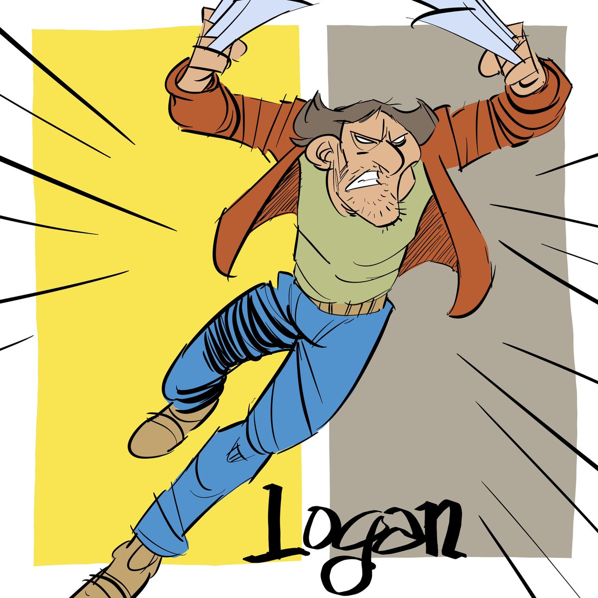 Logan #logan #wolverine #art #ink #comic #comics #illustration #drawing #digitalart #character #characters #characterdesign #cartoon