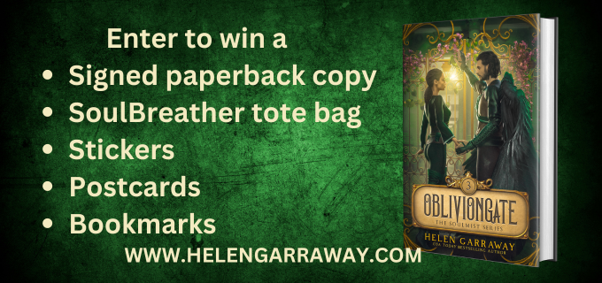 Book Giveaway: Win a signed copy of OblivionGate, third book of the Fantasy Romance SoulMist series and some bookish goodies. kingsumo.com/g/adba6r/givea… #BookTwitter #bookgiveaway #fantasybooks #readmore #readingcommunity #booklovers #fantasyromancebooks #pnrbooks #booktwt