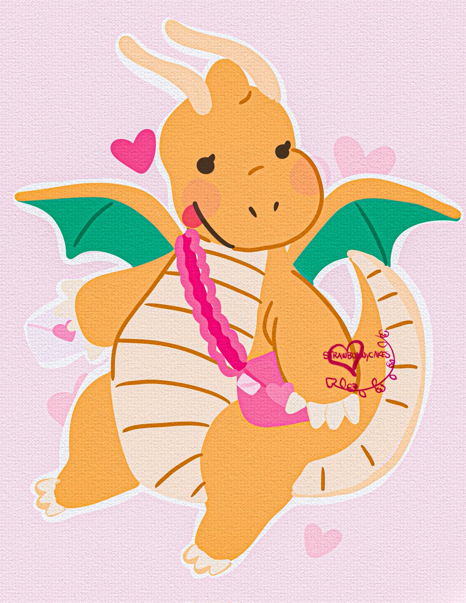 strawbunnycakes's tweet photo. dragonite 💌 delivering your love letters since 1998 💘 #pokemon https://t.co/JenCfiWOnV