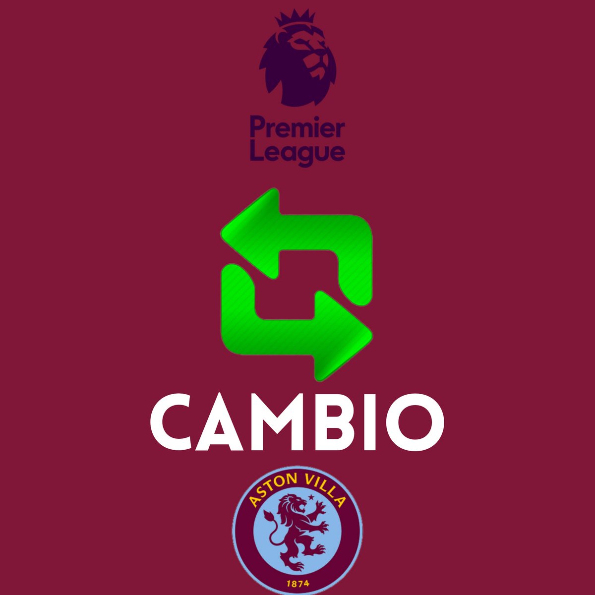 #PremierLeague 🏆

🕛26' 

🟣Aston Villa 1-0 Chelsea🔵

🔁Cambios en el @AVFCOfficial 

⬅️Youri Tielemans (lesionado)
➡️Moussa Diaby

#UPTHEVILLA 💜