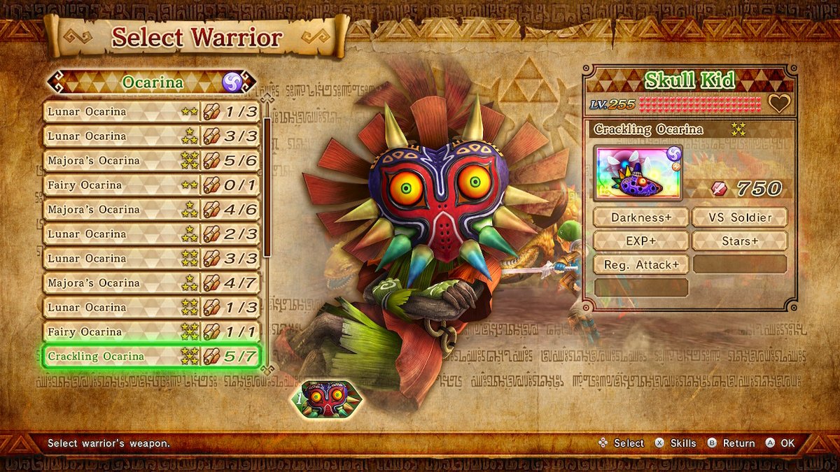 Apparently, today is the 24th anniversary of Majora's Mask. Good timing that Skull Kid is next for Survival Battle Level 4. He's quite the boss-slayer. #HyruleWarriors #NintendoSwitch