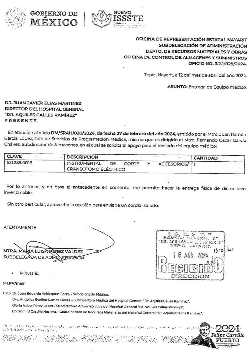 MisaelGlez's tweet photo. Mediante un #amparo en favor d una mujer logramos q #ISSSTE #Nayarit obtenga equipo médico para cirugías d columna y cráneo.

Defendamos al Amparo y usémoslo para proteger derechos humanos

El estado está obligado a brindar servicios d salud a todas las personas...es tu derecho ! https://t.co/nmoS1Vk9eR