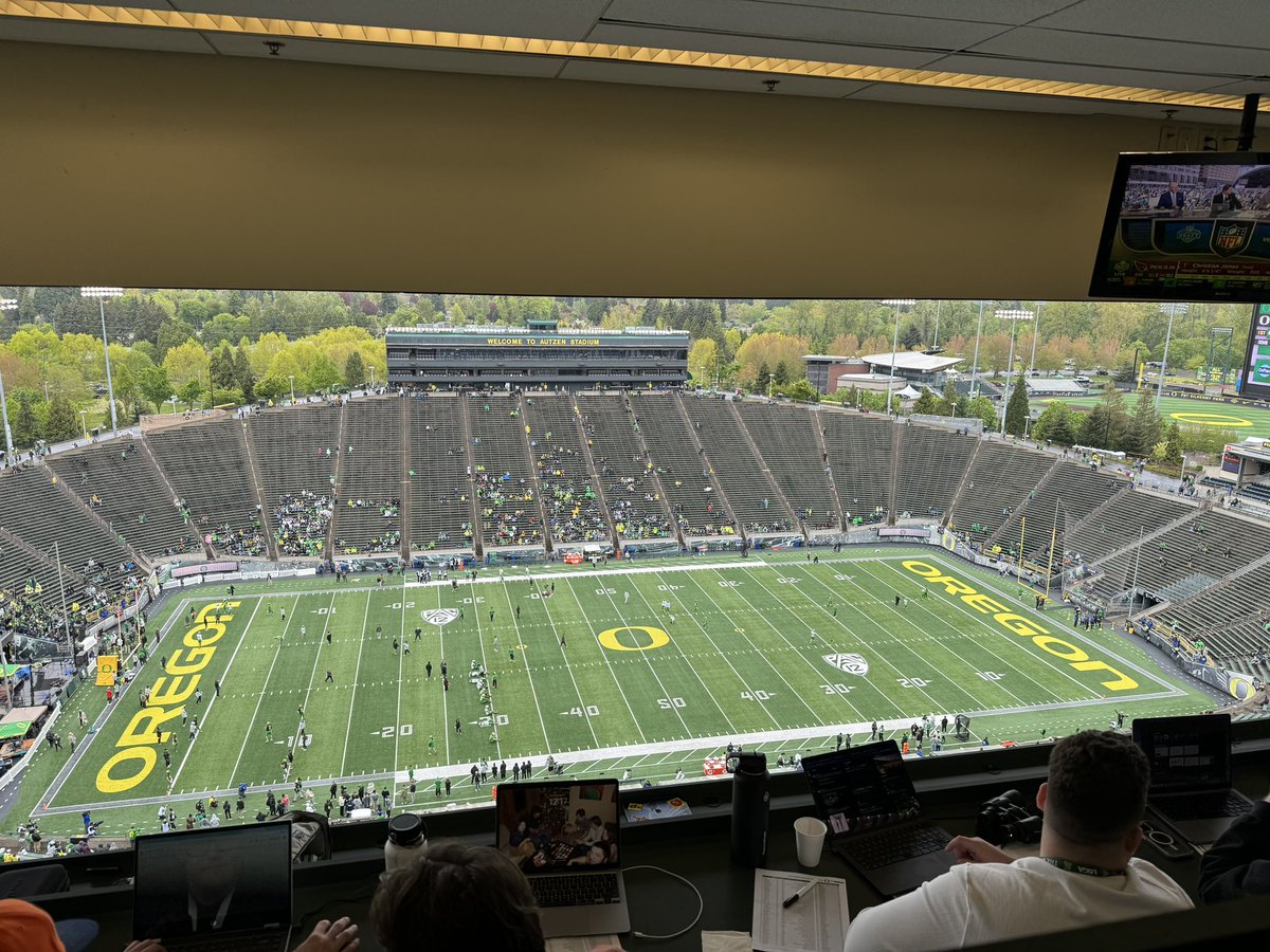 Out in Eugene for the Oregon spring game. Good to see ya again, Autzen.