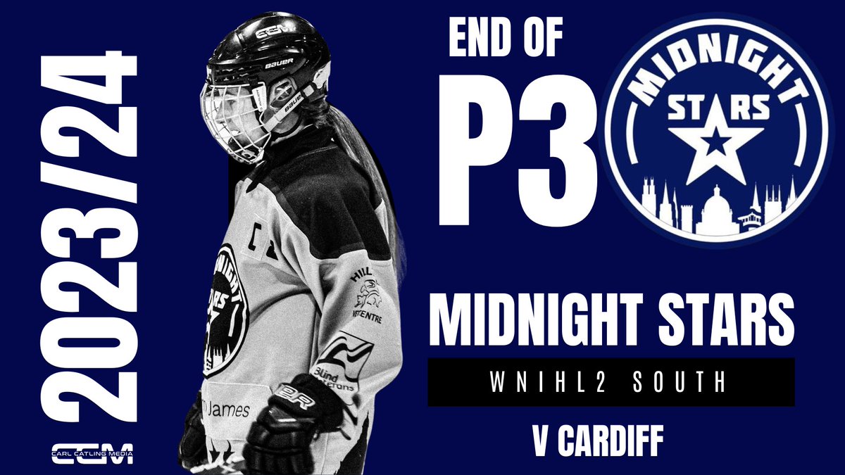 End of P3 Oxford 0-9 Cardiff Goals for Cardiff Shackley x 3, Davies x 2, Cannon, Taylor, Bosher and Phipps Attendance 102 Spirit Award Williams - Cardiff Coles - Oxford Player of Game Davies - Cardiff Dorrington - Oxford @MidnightsHockey