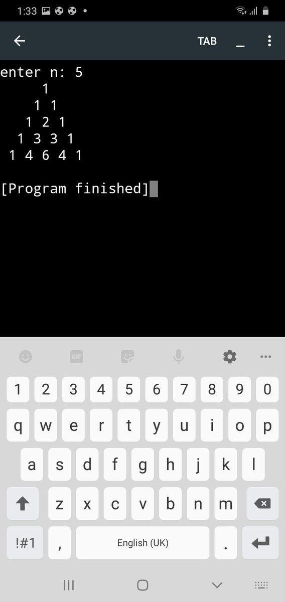 DipBaidya322240's tweet photo. Easiest way to print Pascal's triangle in c
#c_programming #coding https://t.co/HfuYwkKtic