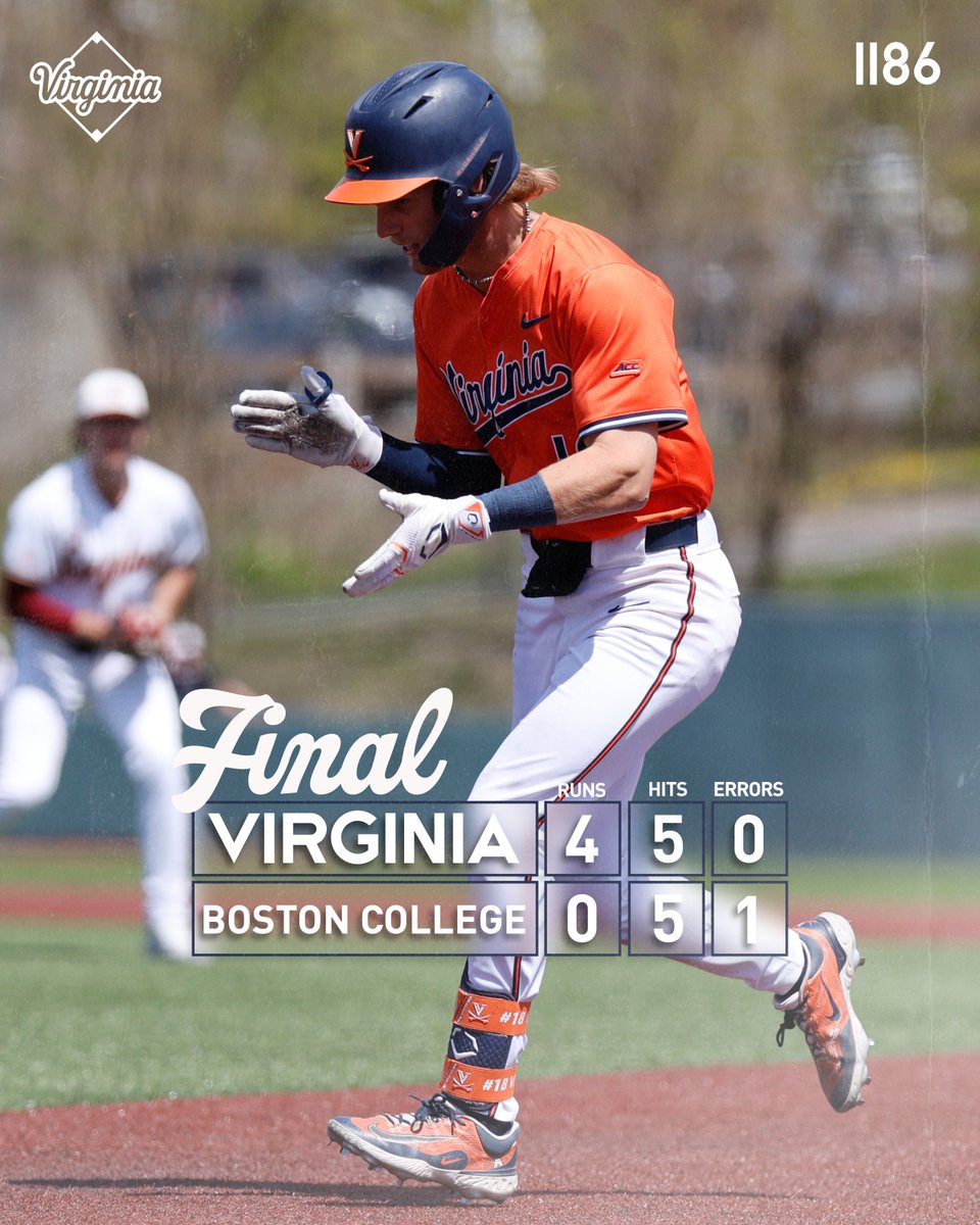 UVABaseball's tweet photo. SERIES ✅ 

Joe Savino, Angelo Tonas, Aidan Teel, Blake Barker &amp; Chase Hungate combine for the shutout.

Whalen: 2-for-4, 2 RBI
Saucke: 1-for-3, RBI https://t.co/rsBPkmO44W