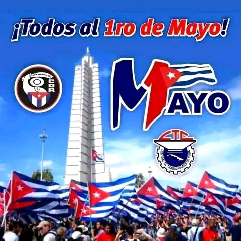 IrvingMart79907's tweet photo. Por Cuba , Viva el Primero de Mayo, todos unidos en apoyo a la Revolución https://t.co/FU5ZRcjRwo