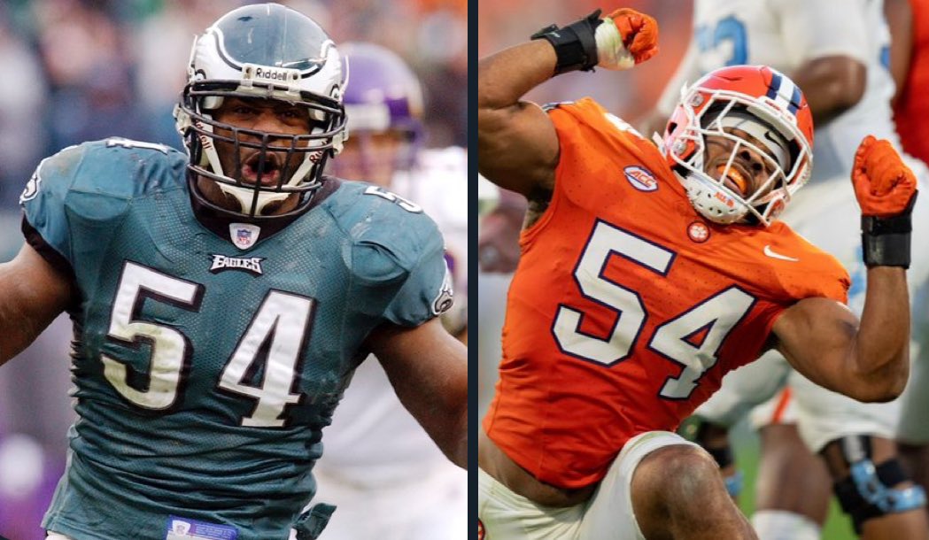 PhillyGoats215's tweet photo. @Eagles @JTrotter_54 @TrotterJr54 Like father like son 54🦅🦅 https://t.co/qy52JzjUFT