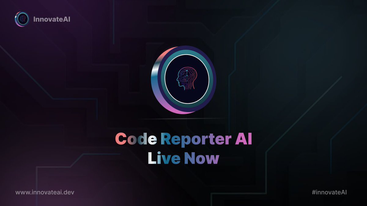 💥 $INNO's Code Reporter AI is LIVE! 💥

This innovative AI utility makes coding easy like never!

With Code Reporter AI, you can:

🤖Debug
🤖Optimize
🤖Analyze

Unlock the power of AI for your web projects today! #CodeReporterAI #InnovativeAI #WEB3 #AI

Try it now:…