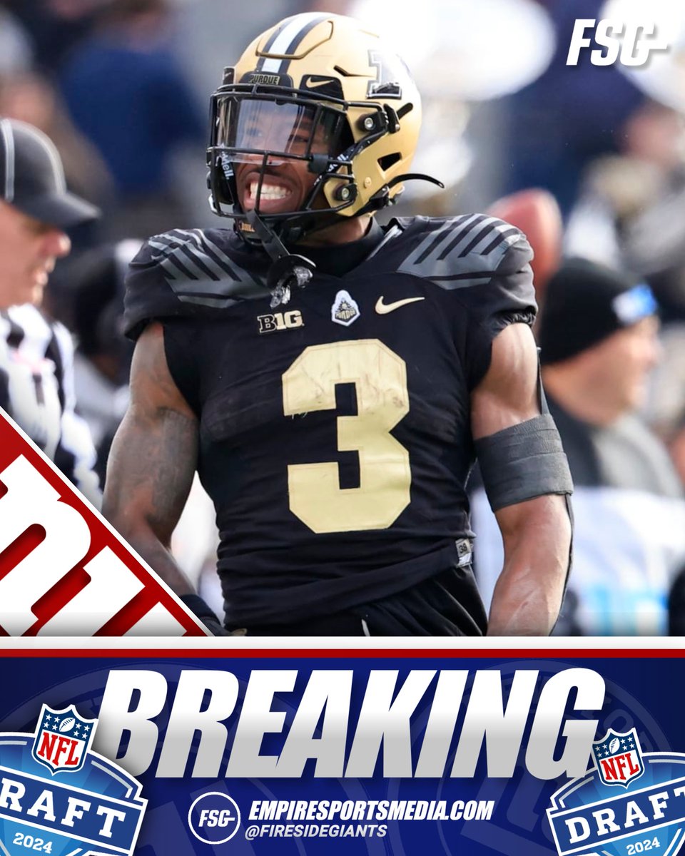 ⚠️ BREAKING: The New York Giants select Purdue RB Tyrone Tracy with the 166th overall pick #NYGiants #NFLdraft