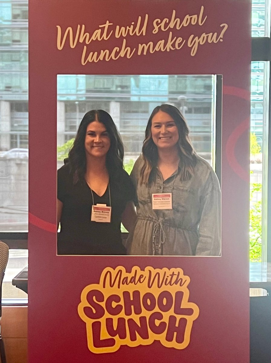 Our President Ashley Morena and President-Elect Kelsey Warren are representing us at the SNA National Leadership Conference! They have been learning, collaborating and brainstorming on we can continue to build our membership and empower leaders. @schoollunch