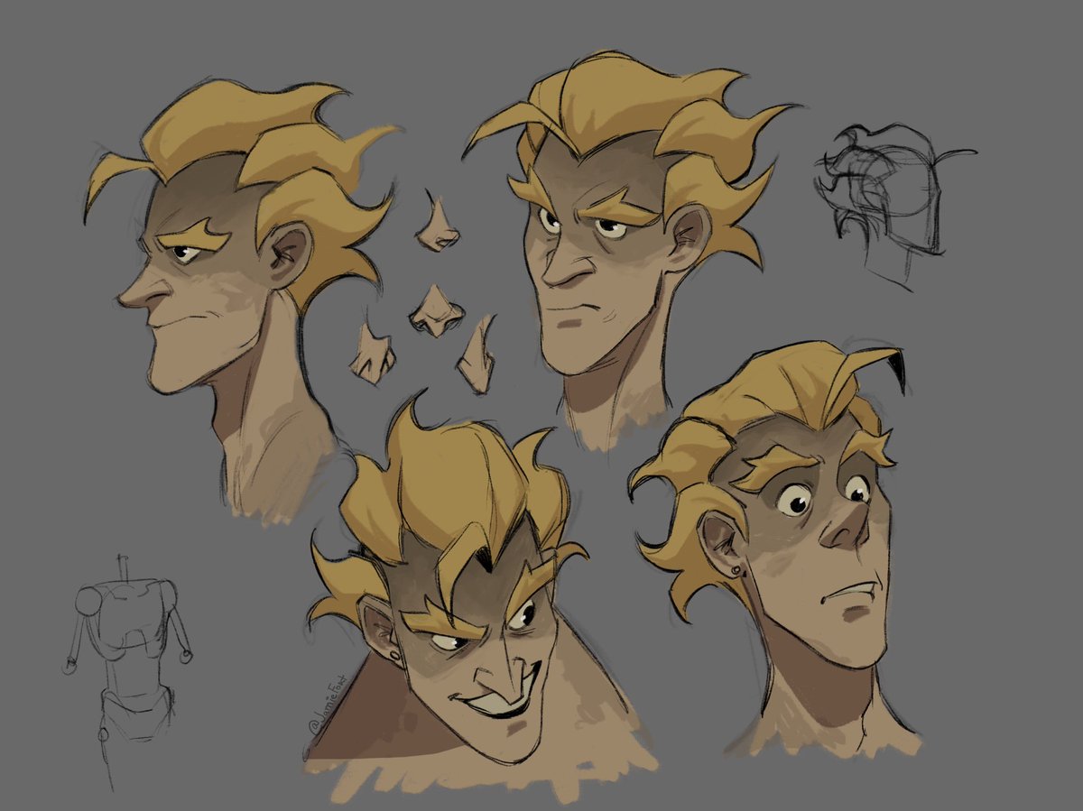 FortJamieson's tweet photo. Working on little animation with Junkrat and Roadhog🧡

Train myself to “keep the character” cause I kinda sOck at this for now💀  so I decided to make a couple of drawings with different rotations and expressions to help myself a little~

#junkrat #Overwatch #animation #Ow2 https://t.co/1iZGiviTKA