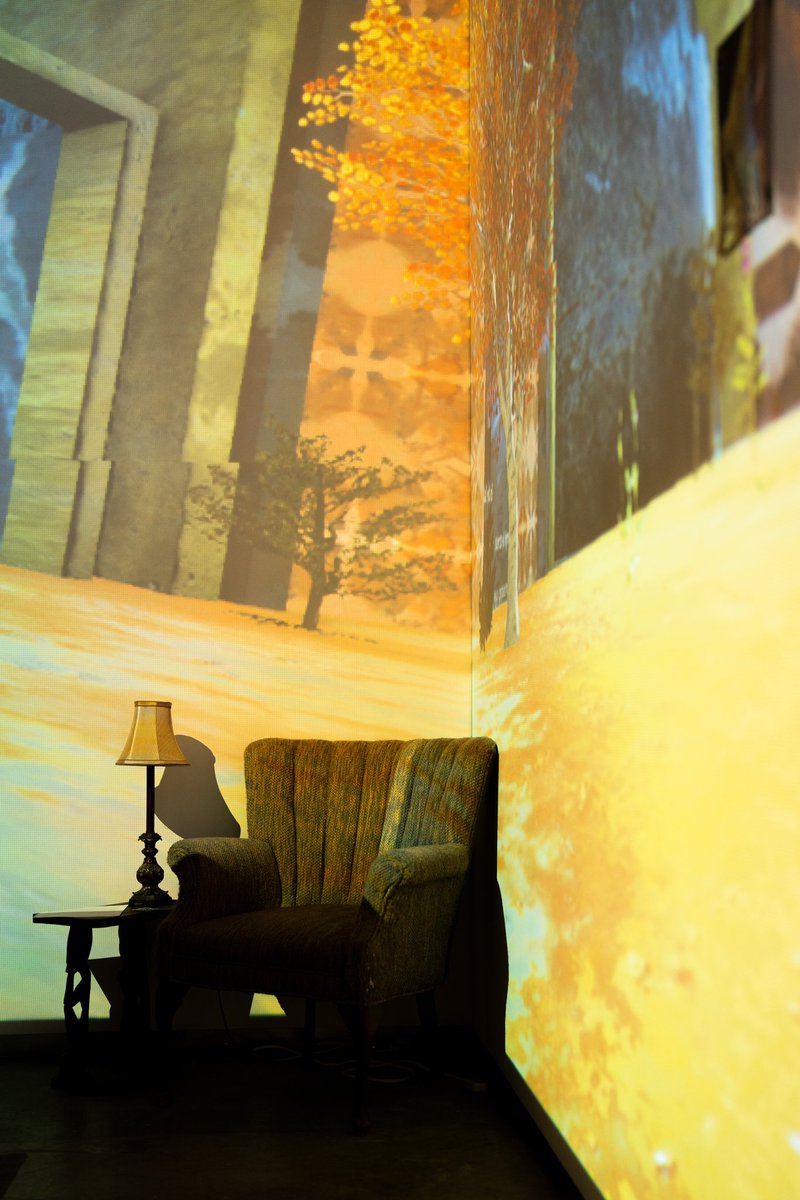 _merakii's tweet photo. Nada and I have transformed +1-home into an immersive 2-player environment with the help of @InterAccessTO’s 360 projection system. It’s on until May 11, and again we hope you enjoy navigating this little piece of us and home✨ https://t.co/YduA7zEx6D