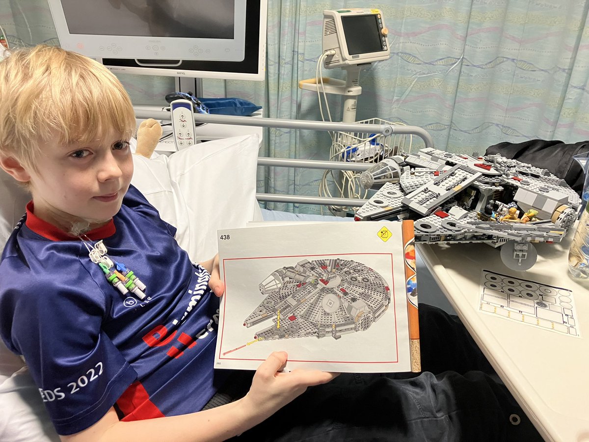 Our beautiful Harry (who lapped <a href="/BBCBreakfast/">BBC Breakfast</a> with <a href="/louiseminchin/">Louise Minchin</a> whilst waiting a 2nd liver transplant in 2016) has been very poorly for 5months. Lots of time <a href="/Bham_Childrens/">Bham Children's Hosp 💙</a> <a href="/BWC_NHS/">BWC NHS Trust</a> away from his brother, cat &amp; friends. Any good wishes, cards (or Lego!) gratefully received…