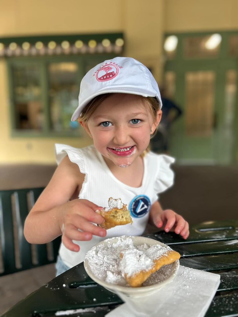When you've been working hard today for Team Valenti ... beignets hit the spot!