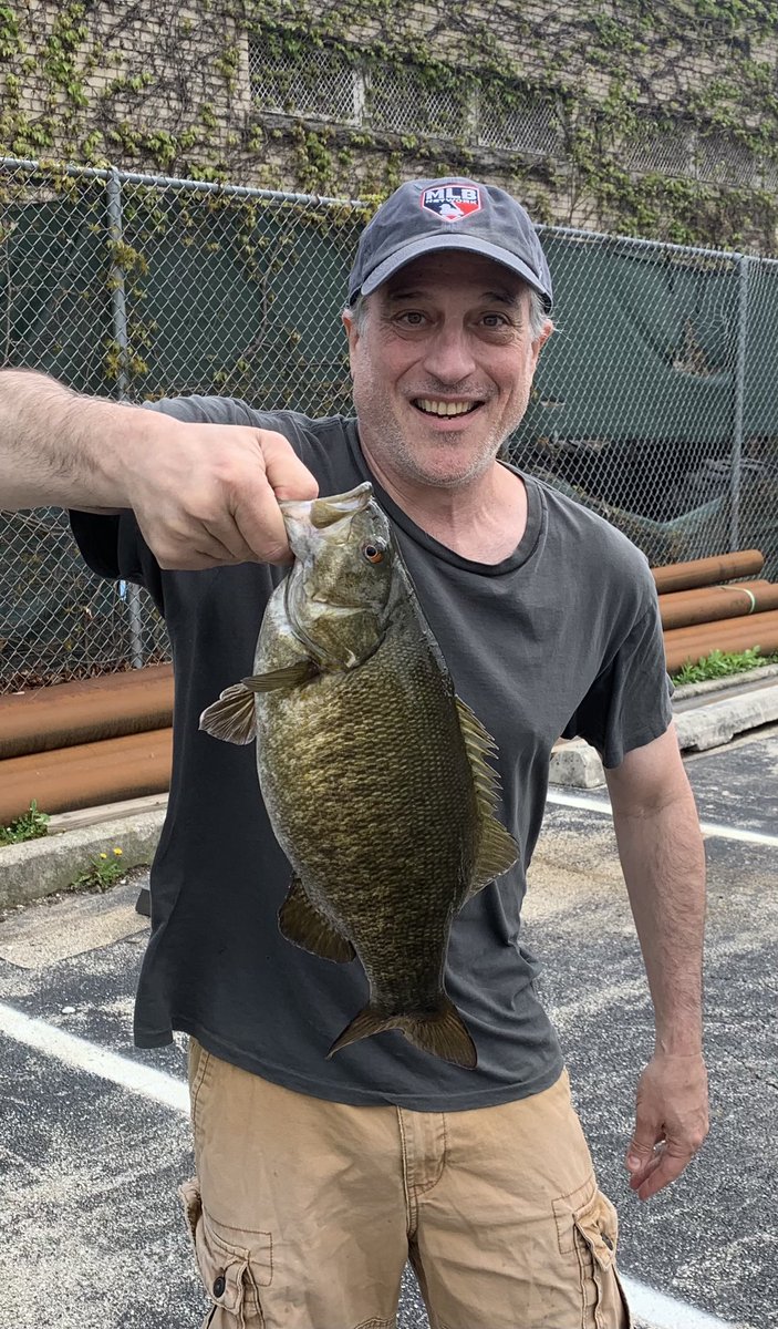 First smallmouth of the season is a nice one.