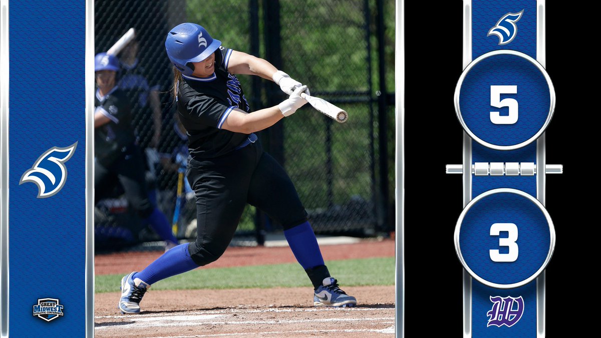 Softball takes game two to win their final game of the season.

#LetsGoSaints