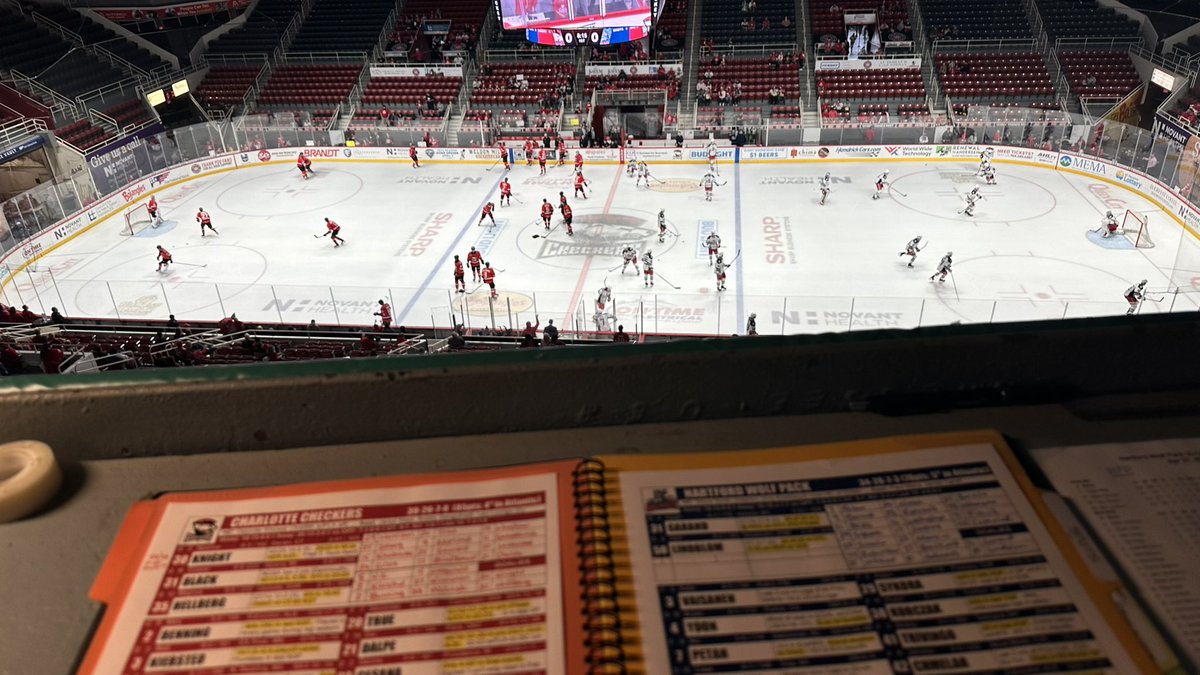 Game 2 is moments away! Checkers with the chance to send Hartford packin’.

Tune in on:

AHLtv
@730TheGame 
espnclt.com
Mixlr.com/charlottecheck…
Charlotte Checkers App