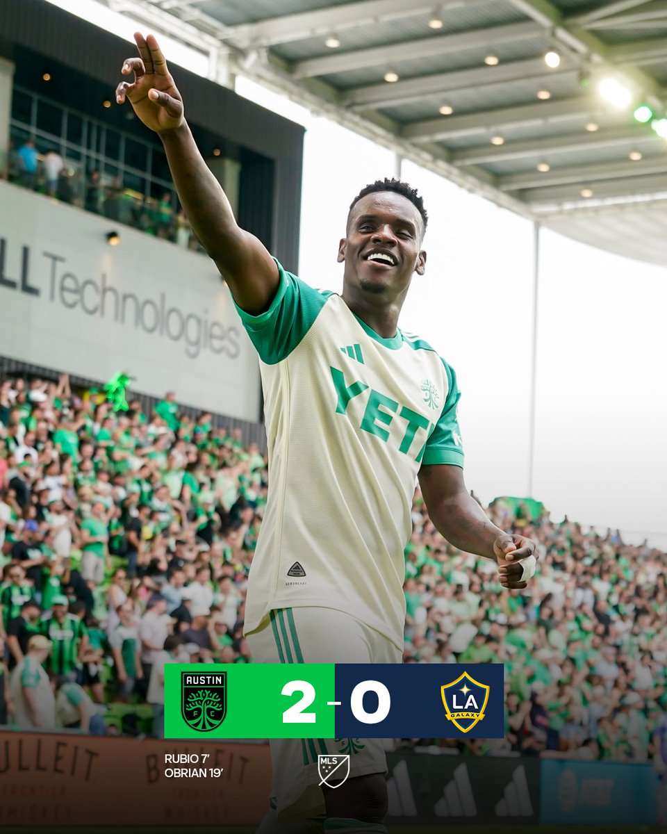 MLS's tweet photo. ⚽ MATCHDAY 11 SCORES ⚽

@AustinFC earn an impressive three points at home, taking down the No. 1 team in the West. https://t.co/EGRys8s9xu