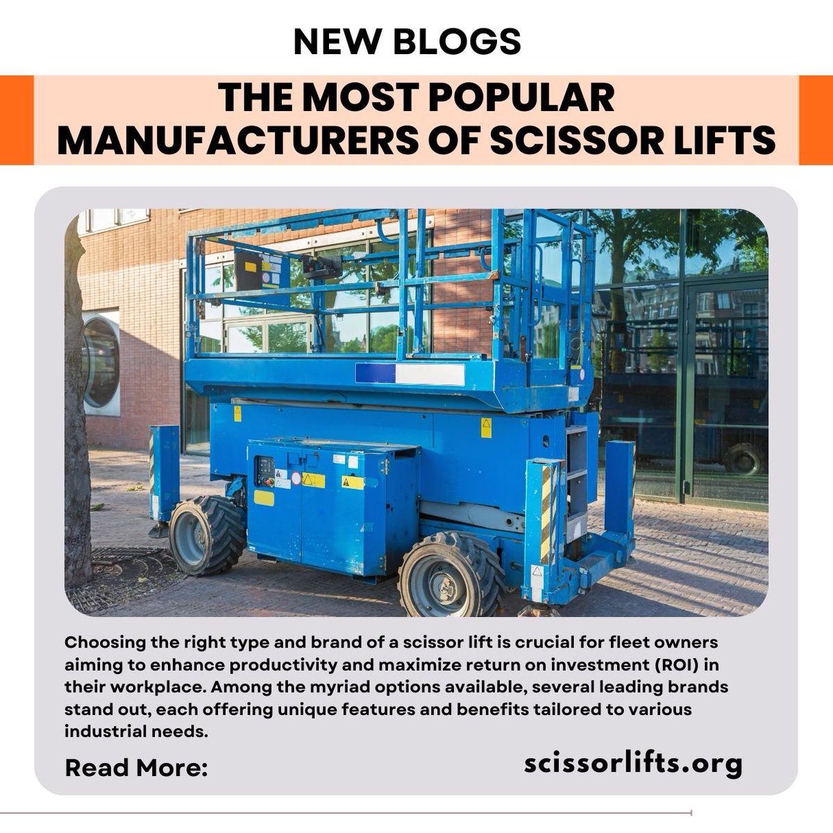 Choosing the right type and brand of scissor lift is crucial for fleet owners aiming to enhance productivity and maximize return on investment (ROI) in their workplace.

Learn more: scissorlifts.org/the-most-popul…

#scissorlift #boomlift #scissorlifts #boomlifts #constructionequipment