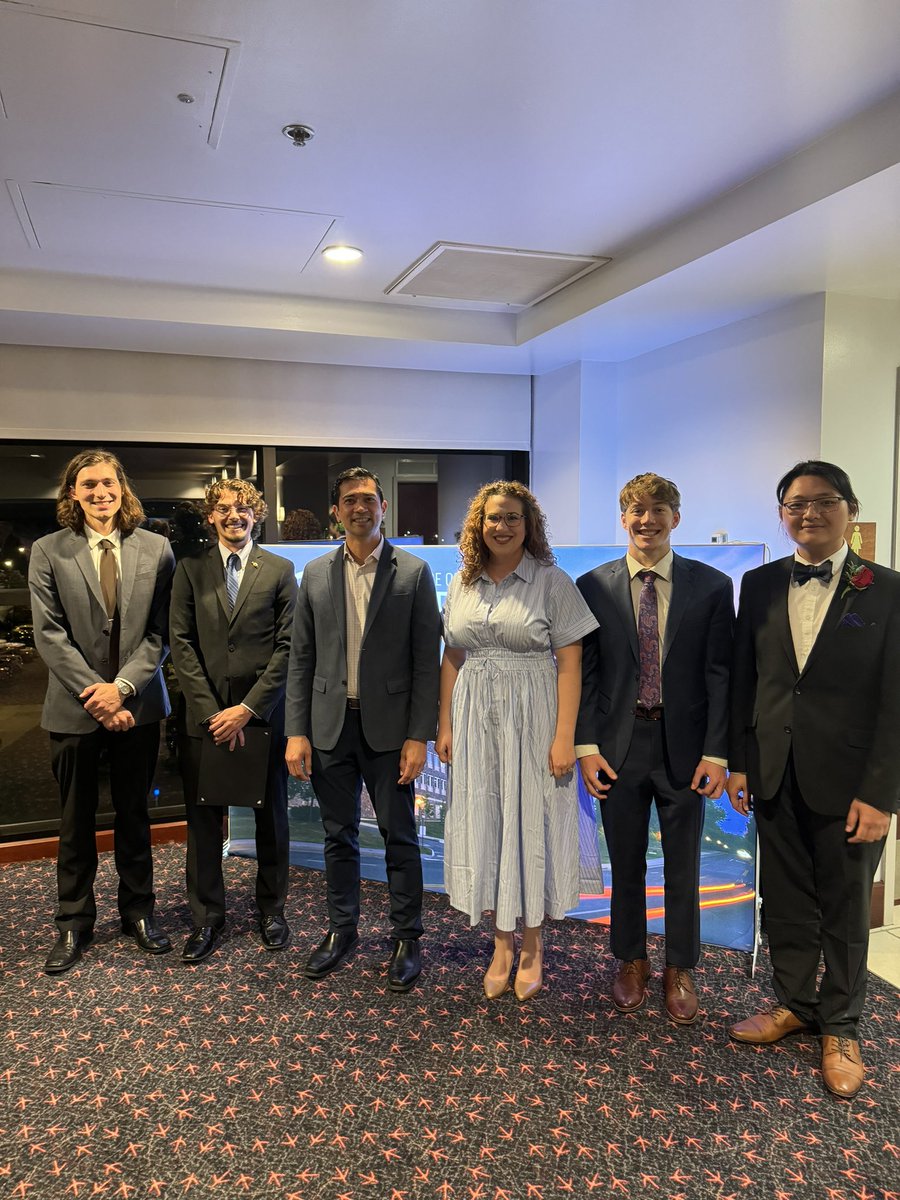 Congrats to @santoslabVT dept award winners! @maryolson222 @ChemNicklasBuch @LongHNguyen7 Ethan Duerre and Owen Beck. Our lab is well represented. Many thanks for the hard work! @VTChemDept