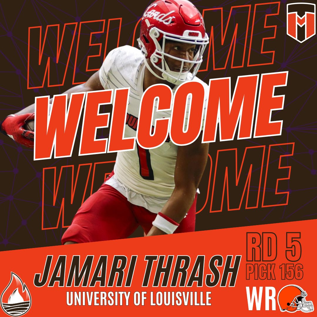 Welcome to the #ClevelandBrowns Jamari Thrash!

The Browns are addressing all their needs with the picks they have. 

#welcome #nfldraft #browns #dawgpound #UL #louisvillecardinals #letsgo #proveit #BurningRiverSportscast #TapInMedia