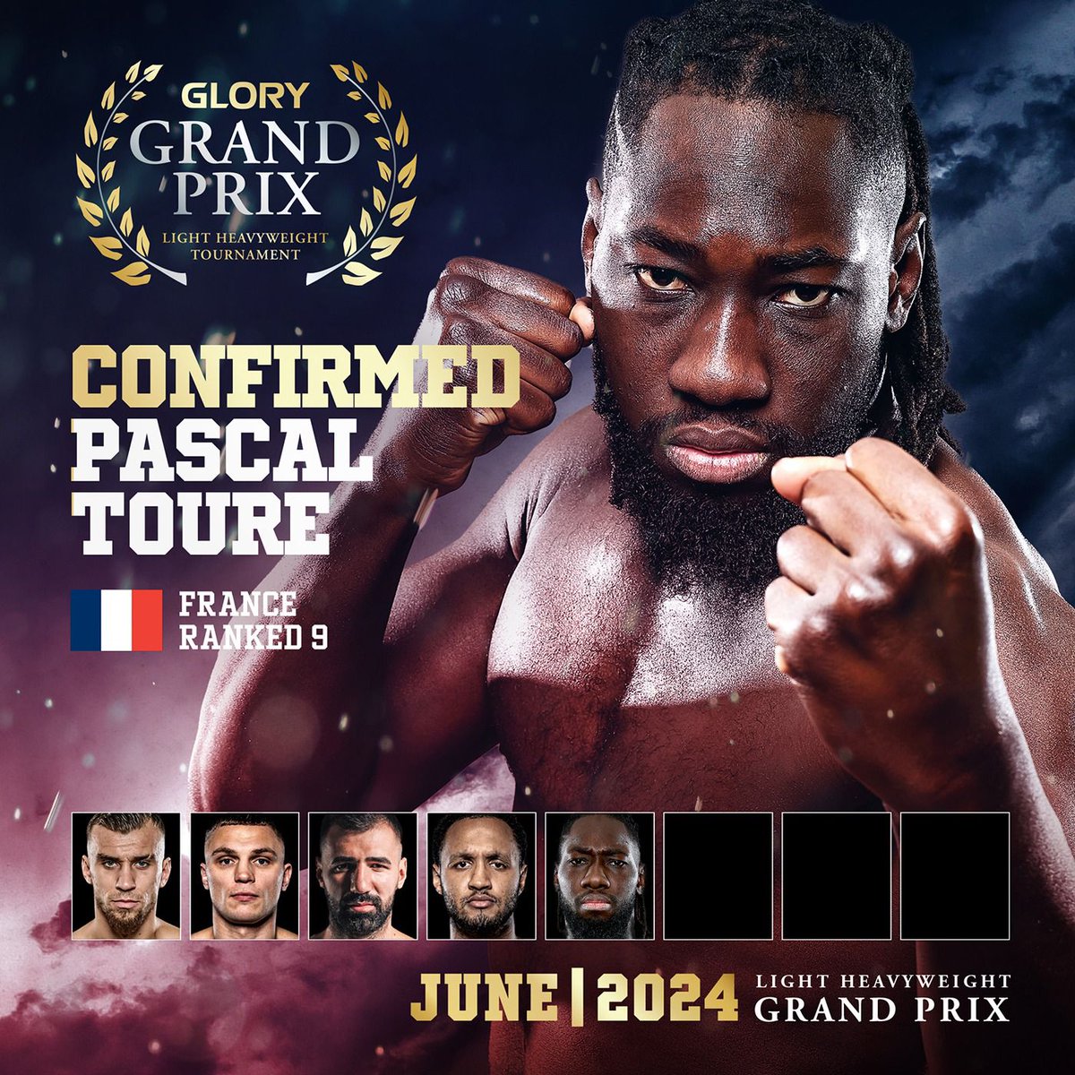 Pascal Toure is CONFIRMED to be the 5th figther of the Light Heavyweight Grand Prix this June.