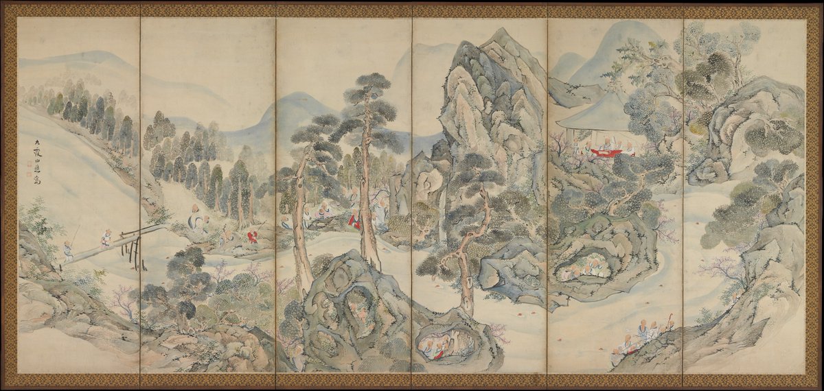 Orchid Pavilion Gathering; Autumn Harvest Festival, by Ike no Taiga, ca. 1763

#bunjinga