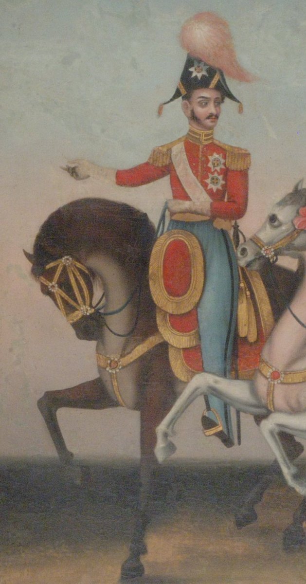 hemantsarin's tweet photo. An unidentified European (English ?) Army General with his Indian Begum both riding horses. Work with @ngma_delhi #Art #History #WhiteMughals #Horses @DalrympleWill @dpanikkar @PunjabiRooh @ssharadmohhan @Peachtreespeaks @swativashishtha @JAJafri @kamlesm @theheritagelab https://t.co/J6OdC2pA9t