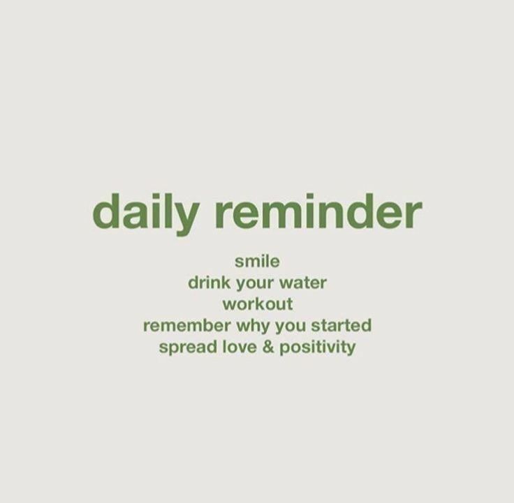 daily reminder