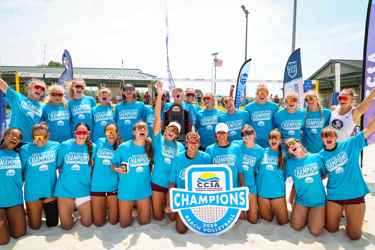 Congratulations to Florida State on winning the 2024 CCSA Beach Volleyball Championship!🏆 #SportsHsv