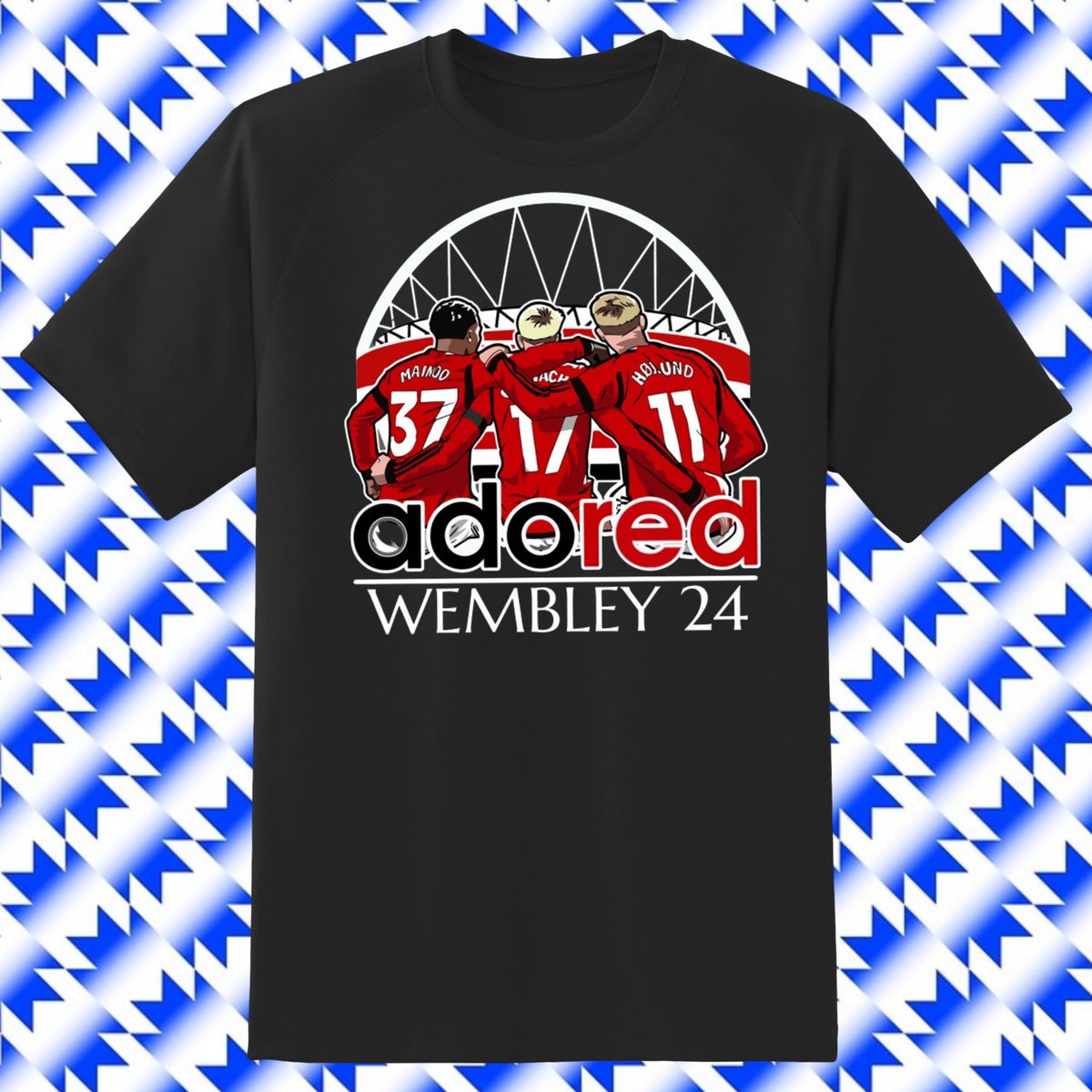 Get these ready for Wembley Order them ASAP to avoid disappointment Available at utdadored.co.uk/product-page/a… Kids sizes also Available Please RT Cheers #MUFC #ManUtd #adoRED #Tshirts #wembley #facup