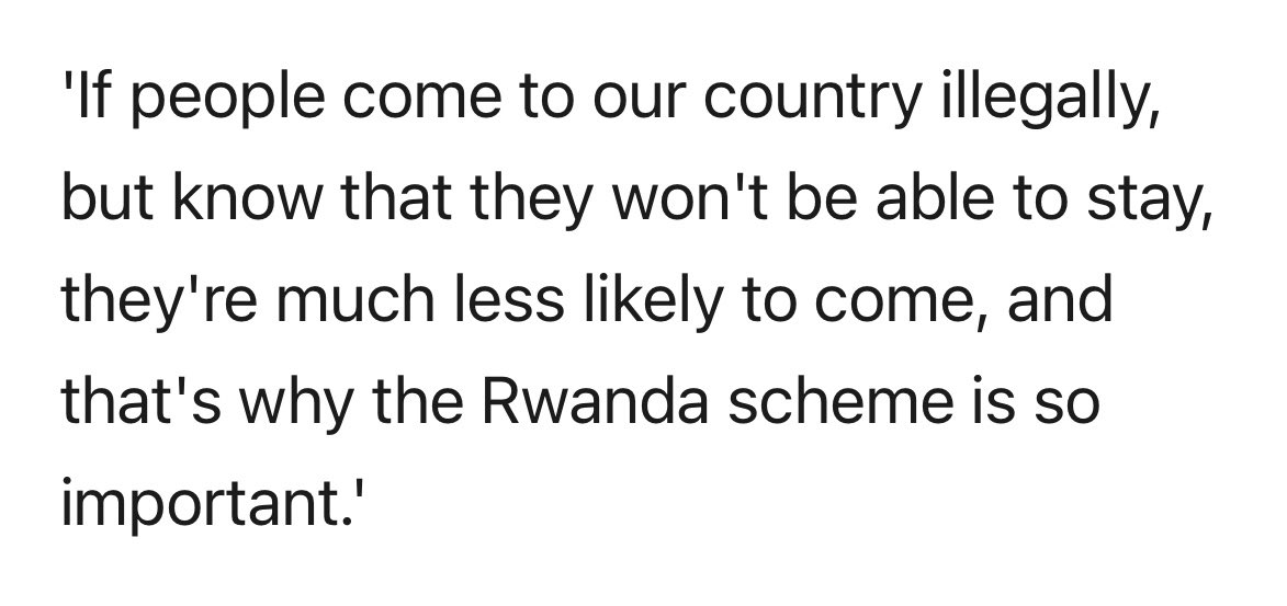 Sunak says migrants going to Ireland means Rwanda plan is a “deterrent” mol.im/a/13357467