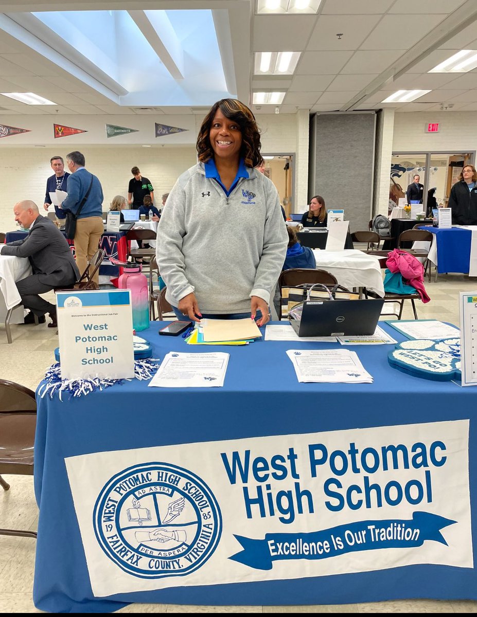 Thank you to Dr. Banks for representing us at the FCPS job fair today! @FCPSR3 @fcpsnews