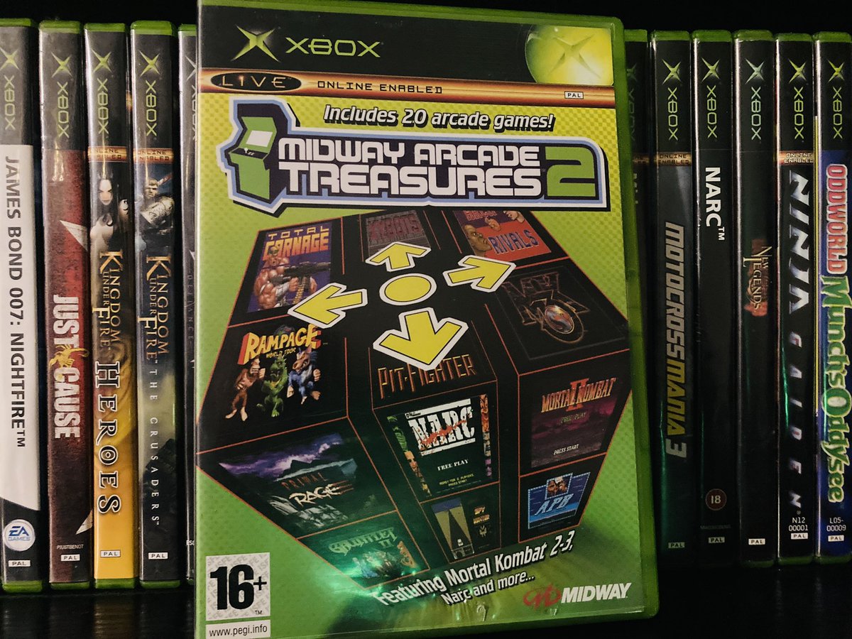 Just had to replace my Midway Arcade Treasures on original Xbox. Not sure if its the console laser or disc rot. But alot of my OG Xbox games have been failing. Needed this for a video I’m doing about multi game collections! #Xbox #Retro #retrogames