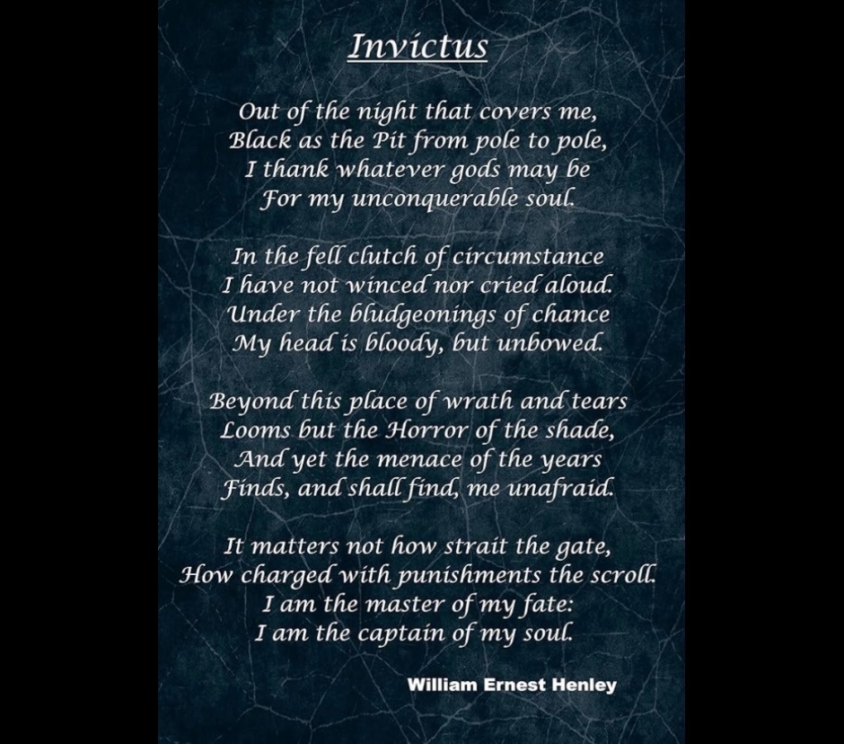 #Invincible #invictus #poetry #POEMS #wehenley