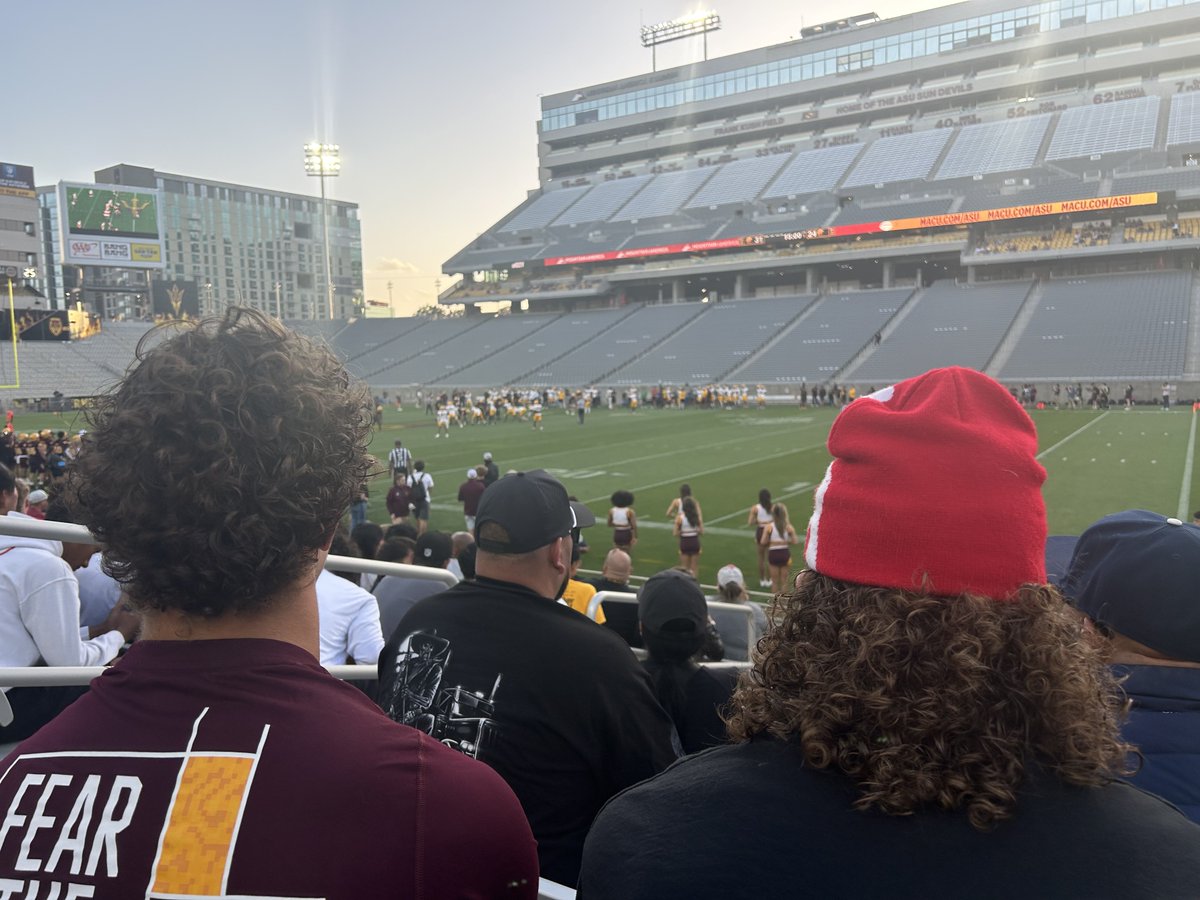 Thank you @ASUFootball for having me and my family out this weekend for the spring ball game.