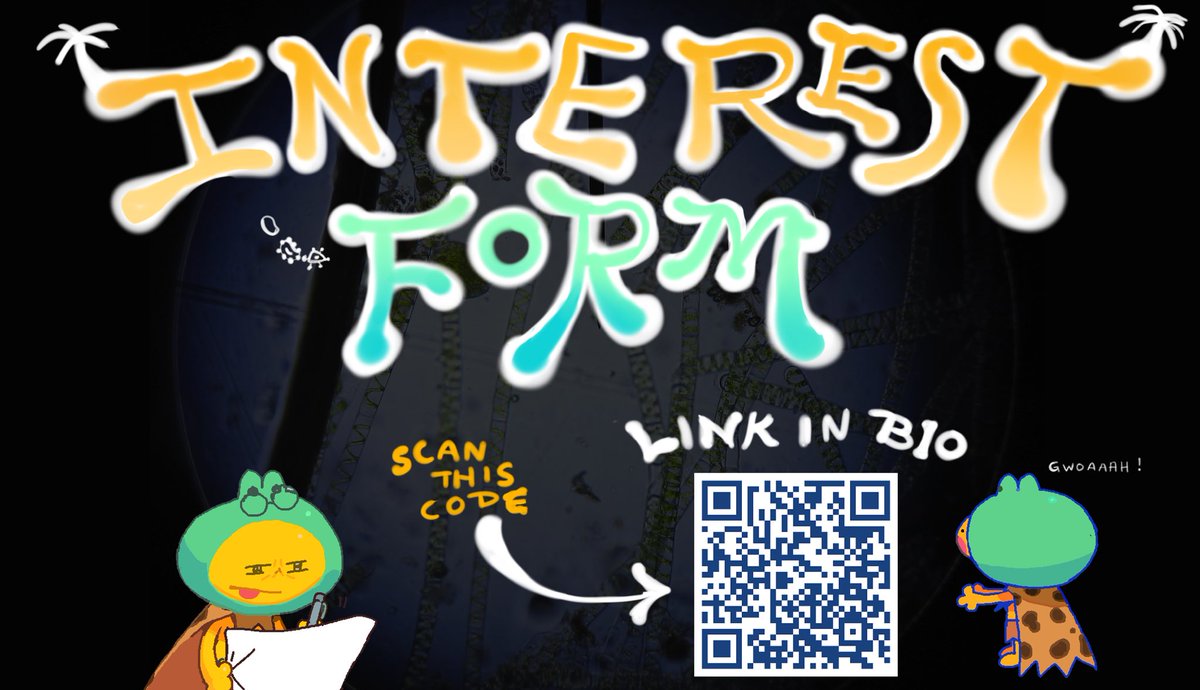 Going indie! Uhmmm interest form below… life is crazy ! Probably will make a secondary account for it.. exciting! 
🏝️🦖🦠