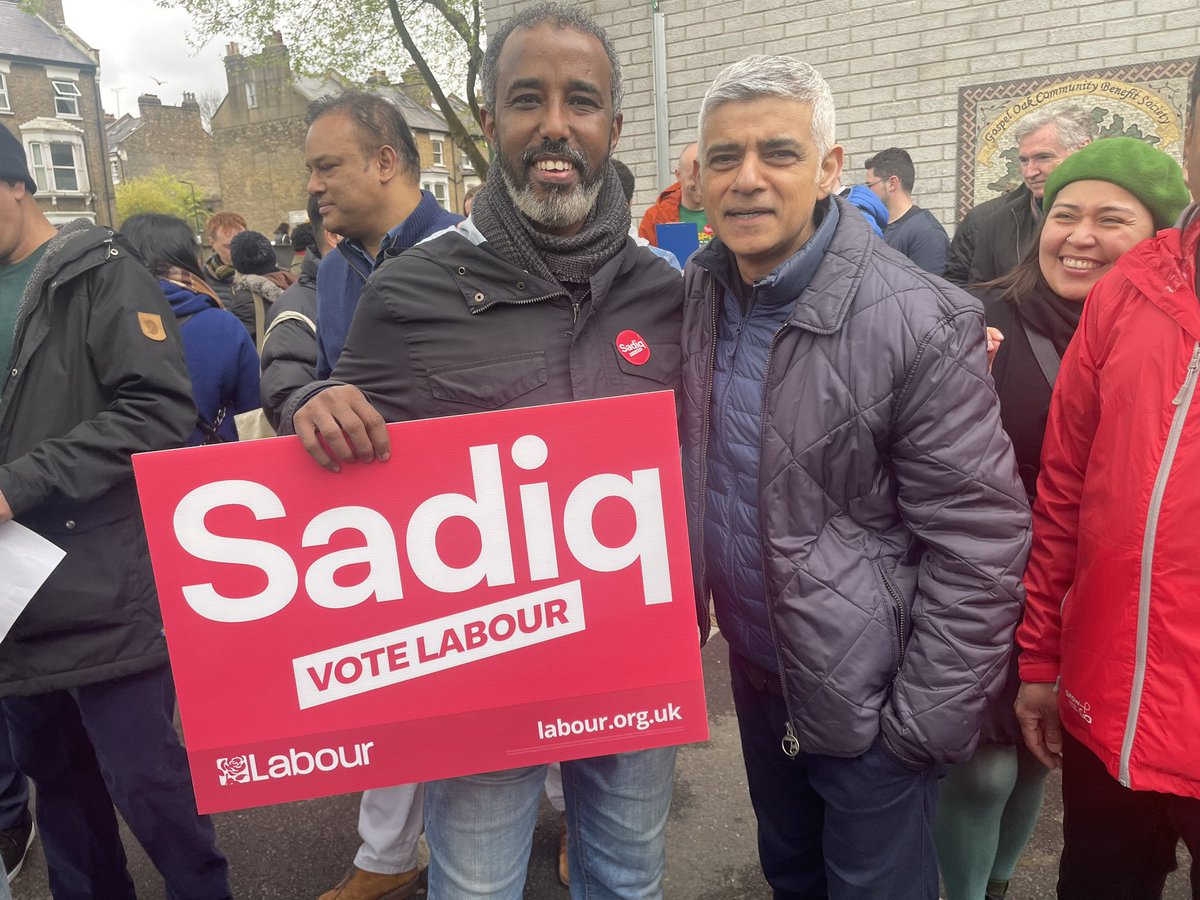 It was great to meet again our current and the future Mayor of #london 

Thursday 2 May 2024

🗳️ for @SadiqKhan 🌹✅

@CamdenLabour 
@BHTLabour 
@HampsteadLabour 
@UKLabour #camden 
#UKLabour 
#suleimanosman