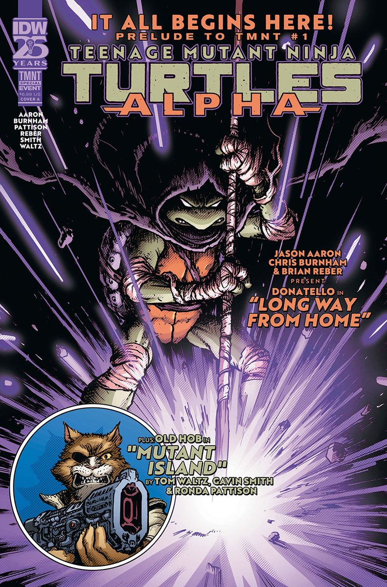 What's the world like without the #TMNT? 🕐 𝗣𝗿𝗲-𝗼𝗿𝗱𝗲𝗿 by MON APR 29 @ 5 PM, 𝘀𝗮𝘃𝗲 𝟮𝟬%! 📱 #TeenageMutantNinjaTurtles Alpha #1 🕐Releases 6/5 👉FEATURED PRE-ORDERS: ow.ly/H75T50RpAvz ✏️ @JasonAaron 🎨 @TheBurnham @IDWPublishing #TurtlePower #90scartoon #IDW