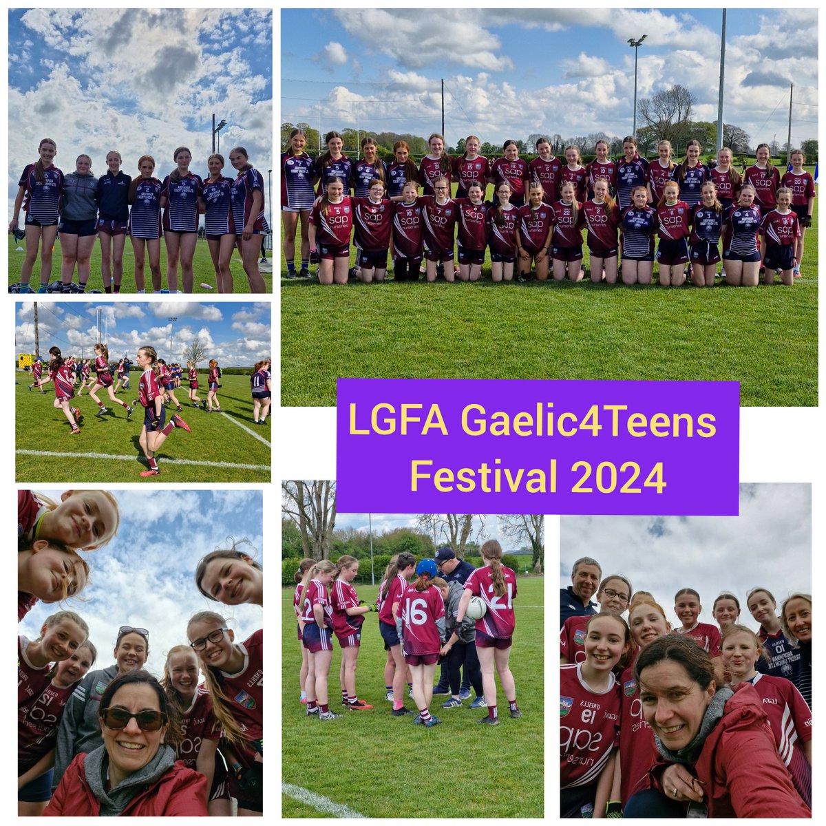 Super day in Faithful Fields today for Zucar #Gaelic4Teens Festival. Well done to @ArdfinnanLGFA girls and thanks to @LadiesFootball for arranging a great day out...