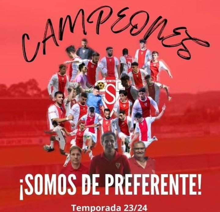 sdovaldenaron's tweet photo. SOMO CAMPEONES DEL GRUPO I DE PRIMERA GALICIA 🥇 https://t.co/GuqnSd41Uw