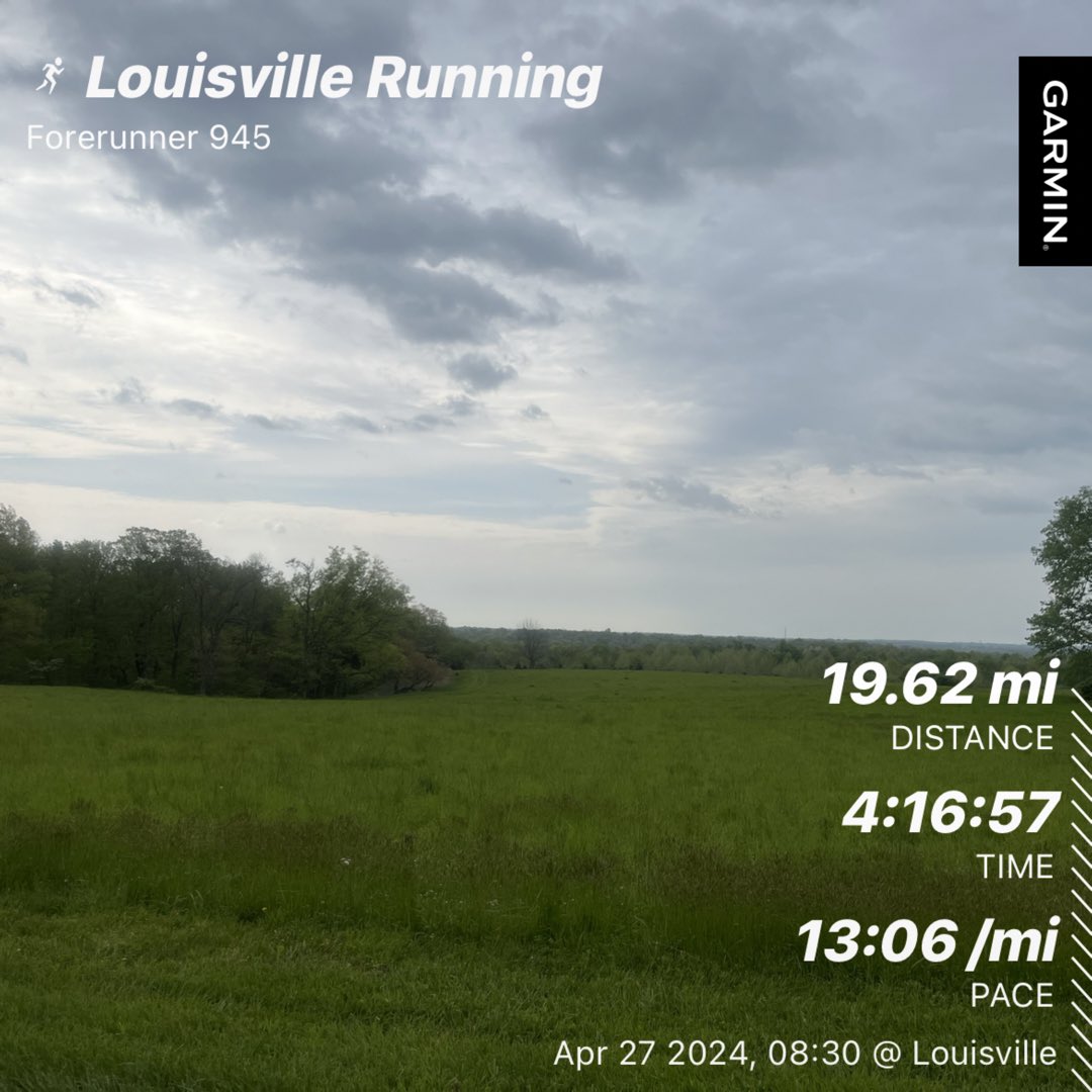 Saturday morning country road long run! An absolutely beautiful spring morning in ole Kentucky. Congratulations to all the runners of the @KDFMarathon Run Happy my friends!! #BeatYesterday #garmin #running #runner #run #runchat #milesformike #fitness #RunDay #runhappy
