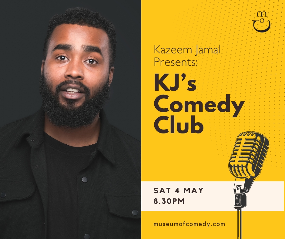 Coming up! Kazeem Jamal presents a night of live stand up comedy at the renowned Museum of Comedy, featuring the finest acts from the UK’s comedy circuit. Ft. Kevin J, Muhsin Yesilada, Jimmy James Jones & Edwin Junior & your host @kazeemjamal_ 🎤 loom.ly/AucgXuc 🎤