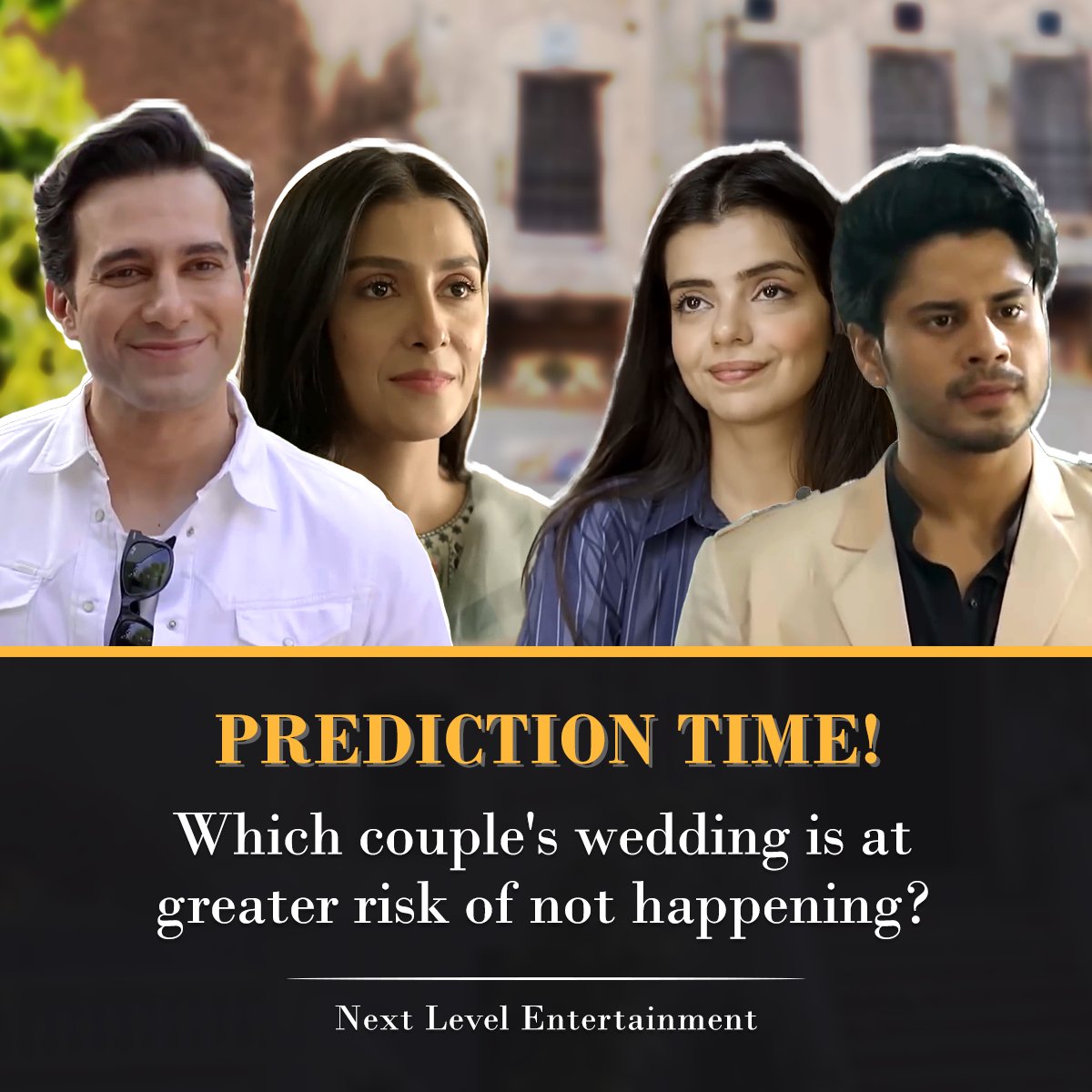 Prediction Time! Which couple's wedding is at greater risk of not happening? #JaaneJahan Fri - Sat #ARYDigital #HamzaAliAbbasi #AyezaKhan #AsifRazaMir #SaveraNadeem #EmmadIrfani #RazaTalish #HarisWaheed #NawalSaeed #MariyamNafees #Pakistan #srhaasgr #RidaBilal #Qasimalimureed