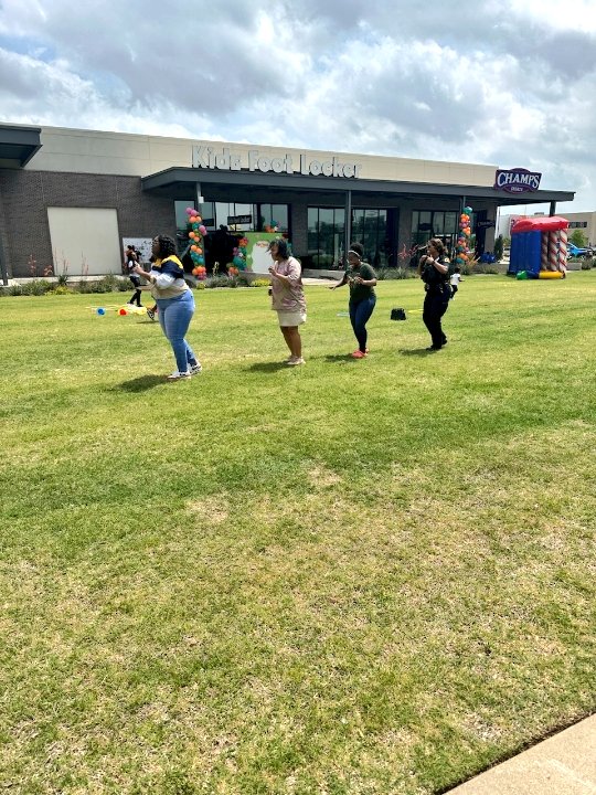 RedbirdDPD's tweet image. The ROC is at the Shops at RedBird's "Springfest on the Lawn" event...  Cloudy skies can't stop the good time. @DallasPD