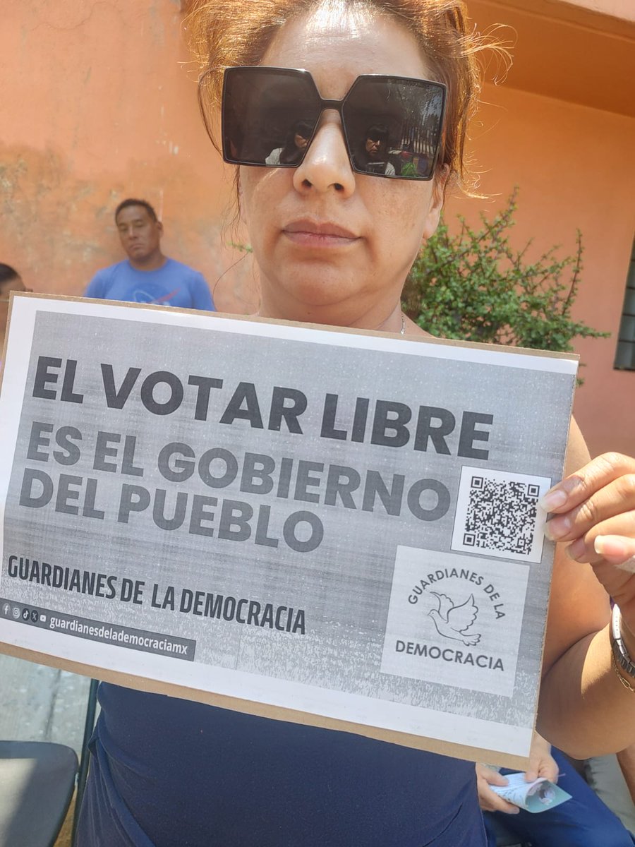 guardianesdmx's tweet photo. EL EJERCICIO DEL VOTO 🗳️ LIBRE ES EL GOBIERNO DEL PUEBLO 

#VotaLibre https://t.co/qSoL27gEJ5
