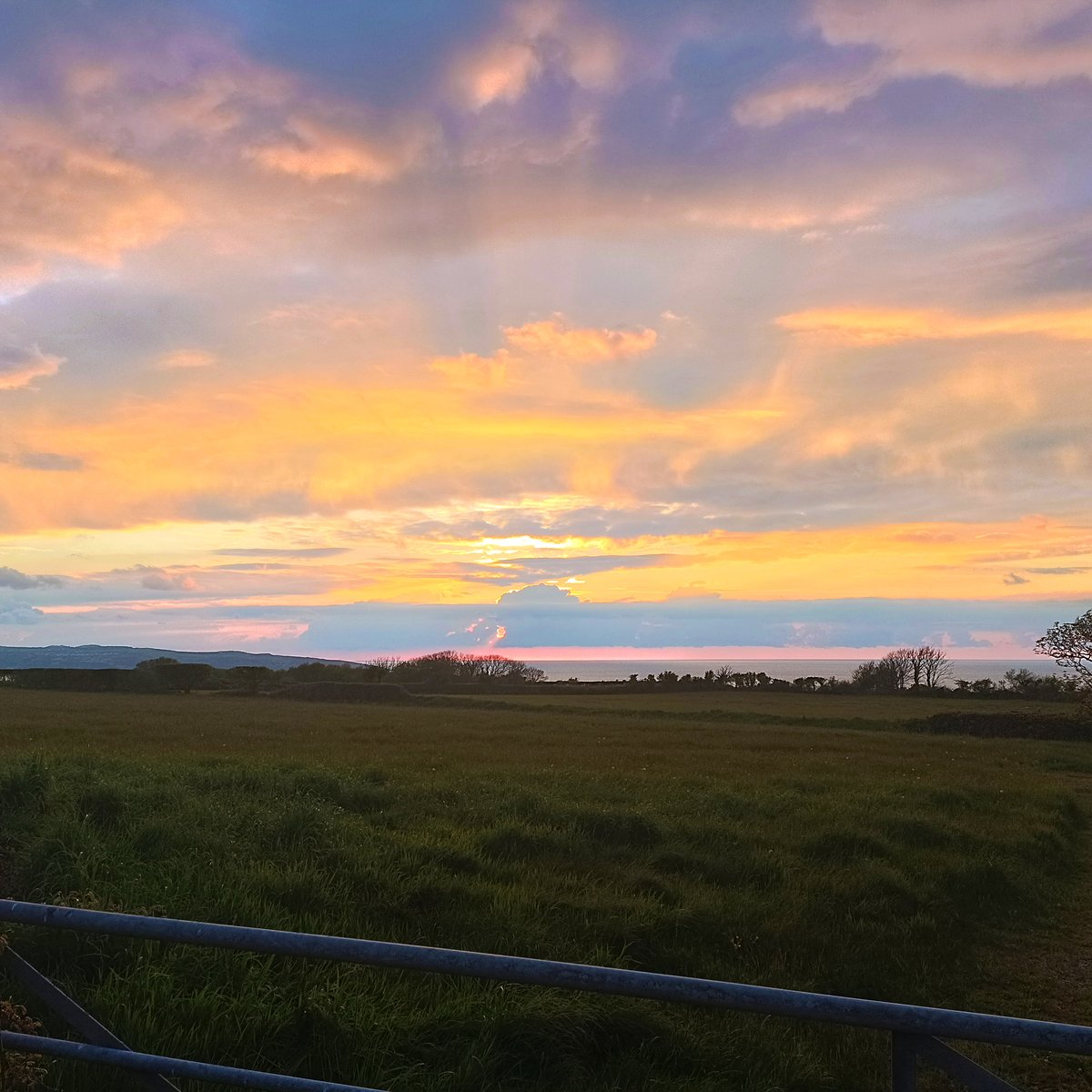 Dinas Cross sunset tonight. #Westisbest #stormhour #photohour #Pembrokeshire