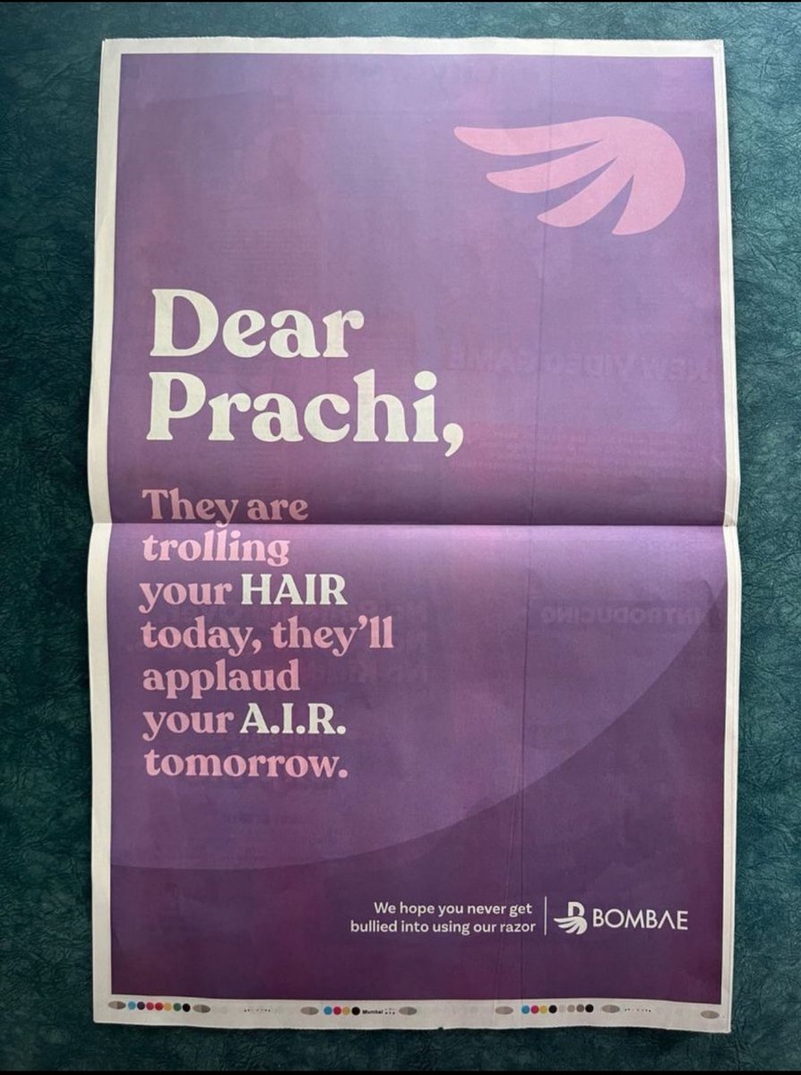 A women-centric brand that makes #hair removal #products cleverly used the name of the #student and tried to give a hidden message that you should use their products or else this can happen to you too. Is it right to do so? #PrachiNigam #BombayShavingCompany